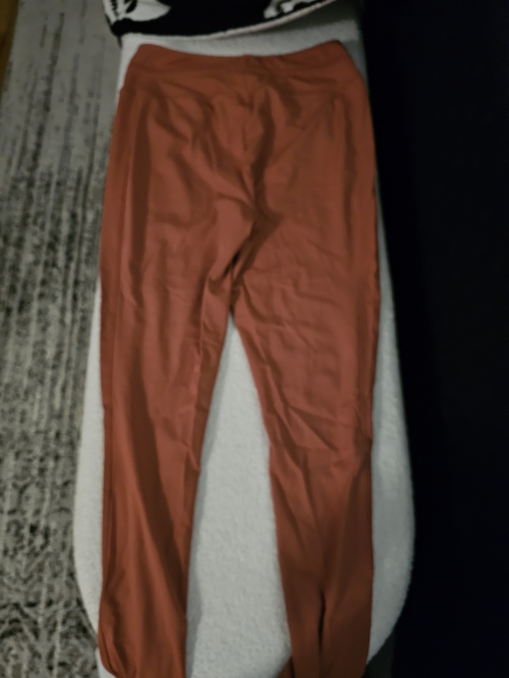 Rust Jogger Pants with Drawstring - Picture 2 of 2